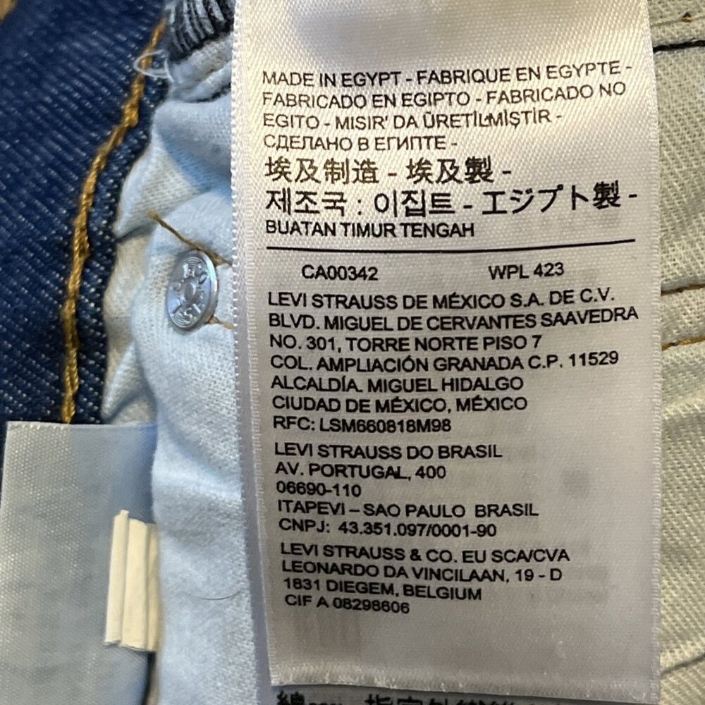 Men's Levis 511 Slim Fit Stretch Denim Jeans SZ 32x32 Blue Hawaiian Floral - Picture 11 of 12